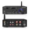 Beffkkip Amplifier Home Audio,Stereo Receiver Bluetooth 5.0 Power amp 100W x2 Wireless HiFi Stereo Class D Digital 2 Channel Integrated with Bass Treble Control for Passive Speakers view 2