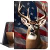 Case for 6.8" Kindle Paperwhite (11th Generation-2021) and Kindle Paperwhite Signature Edition,Slim Lightweight Smart Shell Stand Cover with Auto Wake/Sleep,American Flag Deer view 1