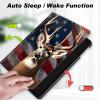 Case for 6.8" Kindle Paperwhite (11th Generation-2021) and Kindle Paperwhite Signature Edition,Slim Lightweight Smart Shell Stand Cover with Auto Wake/Sleep,American Flag Deer view 3