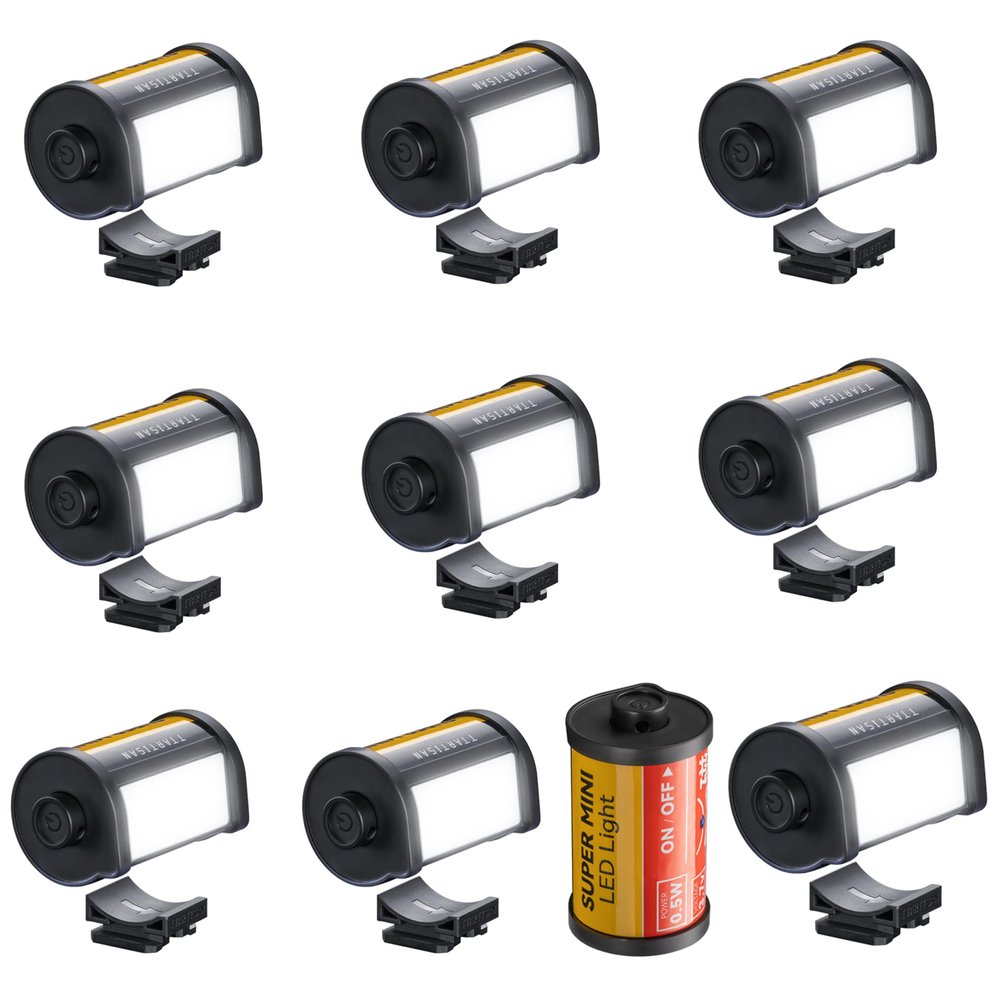 10pcs TTARTISAN Magnetic LED Light, Rechargeable Mini LED Camera Light 3000K/4500K/6000K CRI95+ for Photography, Super Mini, Magnetic Mount with 0-180 Degrees Adjustment, Lanyard Hole