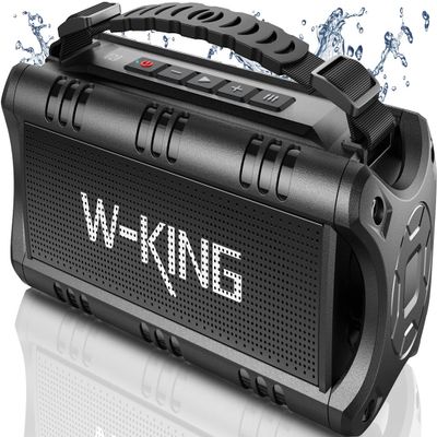 W-KING Bluetooth Speaker, 30W RMS(60W Peak) Portable Wireless Loud Speakers, IPX6 Waterproof Outdoor Speaker Boombox, 24H, EQ, AUX, TF Card, USB Playback, Powerful Speaker for Home, Party, Camping