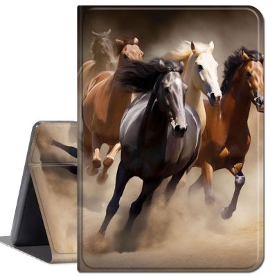Case for 6.8" Kindle Paperwhite (11th Generation-2021) and Kindle Paperwhite Signature Edition,Slim Lightweight Smart Shell Stand Cover with Auto Wake/Sleep,Running Horse