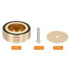 MECCANIXITY 8 Pcs Subwoofer Isolation Pad, 58x22mm Speaker Isolation Pad Feet Speaker Spikes Turntable Audio Studio Monitor Isolation Pad for Audio Equipment, M4 Screws Gold view 3