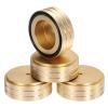 MECCANIXITY 8 Pcs Subwoofer Isolation Pad, 58x22mm Speaker Isolation Pad Feet Speaker Spikes Turntable Audio Studio Monitor Isolation Pad for Audio Equipment, M4 Screws Gold view 4