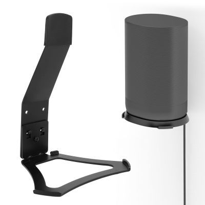 XUMIUZIY Speaker Wall Mount Bracket, Metal Speaker Wall Mount for Move Move 2, Weather Stable Heavy Duty Aluminum Alloy Black Speaker Mounting Shelf