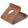 Akozon Premium Walnut DoubleSided Desktop Tablet PC Holder and Mobile Phone Stand in Nut Brown (Walnut) view 3