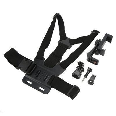 Chest Strap, Chest Strap Action Camera Chest Mount Adjustable Phone Holder for Non Hands Filming Cycling