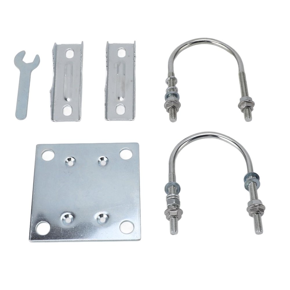 Antenna Mast Mount Bracket, Antenna Mast Pipe Mount Aluminum Alloy Weatherproof Versatile Flexible Adjustment for Wall (Type 2)