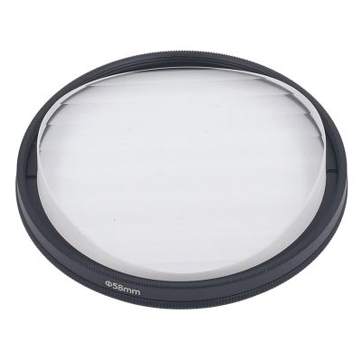 ANGGREK Camera Filter Linear Glass Prism, Repeated Color Images Camera Filter MRC Coating Practical Strong Compatibility for SLR Camera Accessories (58mm)