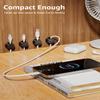 gliship 12 Pack Magnetic Cable Clips  [One-Snap Lock] Phone Cord Holder for Desk, Adhesive Magnetic Cord Organiser for Nightstand, Wall, Car  Under Desk Cable Management for Office, Home view 3