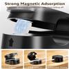 gliship 12 Pack Magnetic Cable Clips  [One-Snap Lock] Phone Cord Holder for Desk, Adhesive Magnetic Cord Organiser for Nightstand, Wall, Car  Under Desk Cable Management for Office, Home view 4