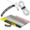 35Pcs Nearockle Silicone Cable Ties, 5.12 Inch Adjustable Cord Organizer Reusable Zip Ties for Charging Cords Earphone Computer Wire, Office Desk Cable Management Travel Accessories(Multi) view 1