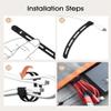 35Pcs Nearockle Silicone Cable Ties, 5.12 Inch Adjustable Cord Organizer Reusable Zip Ties for Charging Cords Earphone Computer Wire, Office Desk Cable Management Travel Accessories(Multi) view 4
