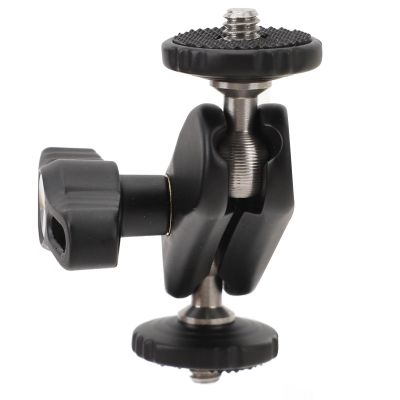 ANGGREK Articulating Arm, Ball Head CNC Machined Universal Articulating Arm 1/4inch Screw for Monitor