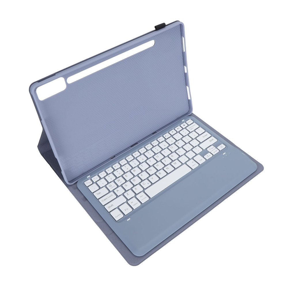 ANGGREK Keyboard Case, Tablet Keyboard Case TB370FU Precise Cutouts Prevents Scratches 33ft Operating Distance for Tab P12 12.7inch (Violet)