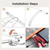 20Pcs Nearockle Silicone Cable Ties, 5.12 Inch Adjustable Cord Organizer Reusable Zip Ties for Charging Cords Earphone Computer Wire, Office Desk Cable Management Travel Accessories(White) view 4