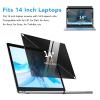 ANGGREK Laptop Screen Private Filter, Blue Light Filter 14 Inch Eye Friendly Reversible Laptop Screen Protector for Notebook view 3