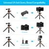 Cell Phone Tripod, 4.7inch and 6.2inch Height Adjustable Camera Tripod Phone Stand Phone Tripod with 1/4 Inch Screw Hole and 1.2kg Load Bearing for Camera Phone Video Recording view 3