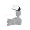 Flash Diffuser, 3.5 * 2.4in Nylon Universal Mini Flash Bounce Diffuser Cap Flash Diffuser for Speedlight Camera Flash Diffuser with Soft Shadows for Camera Photography view 3