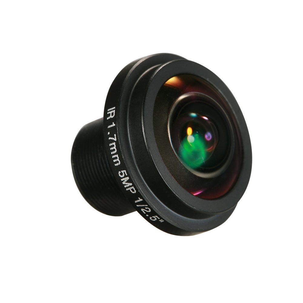 1.7mm 5MP HD F2.0 Panoramic CCTV Camera Lens Wide Angle Board Lens with 180