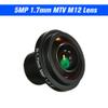 1.7mm 5MP HD F2.0 Panoramic CCTV Camera Lens Wide Angle Board Lens with 180 view 4
