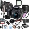 Canon EOS Rebel T7 DSLR Camera Kit with EF18-55mm Lens + 64Gb Memory, LED Video Light, Case, Tripod, Filters, Grip & More(30pc Bundle) (Renewed) view 1
