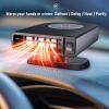 Portable 12V Car Heater Fan with Defrost & Defog Function 120W Fast-Warming Windshield Heater for Winter Driving view 2