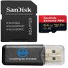 SanDisk 64GB Memory Card Extreme Pro with MicroSDXC Adapter Compatible with Osmo 360 and Osmo Action 5 Pro Camera (SDSQXCU-064G-GN6MA) Bundle with (1) Everything But Stromboli MicroSD Card Reader view 1