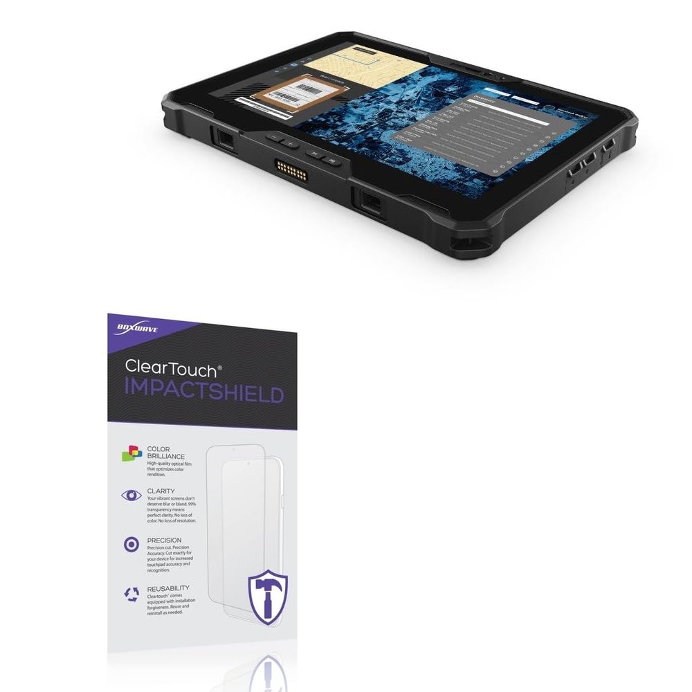 BoxWave Screen Protector Compatible with Dell Latitude 7030 (10.1 in) - ClearTouch ImpactShield (2-Pack), Impenetrable Screen Protector Flexible Film