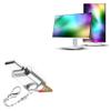 BoxWave Adapter Compatible with Crossover 277FM100 IPS 100 Monitor (27 in) - Micro SD Card miniReader, USB Type-C OTG Reader USB3.0 Adapter Keychain - Metallic Silver view 1