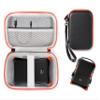 Alltravel Protective Case for SP Silicon Power Rugged Portable External Hard Drive Armor A30 2TB, 1TB (Black with Orange Zip) view 1