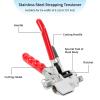 Bazzurt Stainless Steel Cable Tie Tool,Automatic Tightening Cutting Ratchet Tie Clamp,Suitable for Tie Width of (0.315-0.787) inch,Simple and Efficient,Suit Indoors and Outdoors view 2