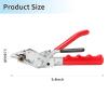 Bazzurt Stainless Steel Cable Tie Tool,Automatic Tightening Cutting Ratchet Tie Clamp,Suitable for Tie Width of (0.315-0.787) inch,Simple and Efficient,Suit Indoors and Outdoors view 3
