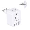 HANYCONY Italy Travel Power Plug Adapter, Type L Plug Adapter with 2 Outlets 3 USB Ports(2 USB C) for US to Italy Rome Uruguay Chile view 1