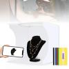 30cm Foldable LED Light Box, Portable Photo Studio, 3 Lighting Mode + 10 Level Dimmer + 6 Color Backgrounds, Simple Photographic Equipment view 1