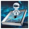 3D Hologram fan,3D Hologram Projector, 3d Hologram Projectors Led Scrolling Sign Support Video/Image Shell Holographic HD Advertising Light With 8GB Card for Halloween,Bar,Casino,Party,Events(Gold she view 1