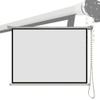 BERWDUXA Manual Pull Down Projector Screen 40" 50" 60" 16:9 4:3 Roll Retractable Movie Screen 4K HD Ceiling Wall Mount Projection Screen(16:9,40") view 1