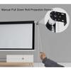 BERWDUXA Manual Pull Down Projector Screen 40" 50" 60" 16:9 4:3 Roll Retractable Movie Screen 4K HD Ceiling Wall Mount Projection Screen(16:9,40") view 3