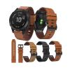 26mm 22mm 20mm Watchbands For Garmin Fenix8/7x/6x/7s/6s Quick Fit strap For Fenix7/6/Enduro3/MARQ series leather strap(Brown,22mm(7/6/5)) view 2