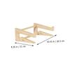 OSALADI 1pc Laptop Stand for Notebook Ergonomic Height Wooden Rack for for Home Office and Study Use Prevents Cervical Spine Issues view 3
