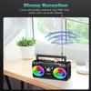 PRUNUS 750 AM FM Radio Portable with Bluetooth Dual Speakers, USB/TF Card Playback, USB-C/Solar Rechargeable Radios, Bluetooth Radio, Transistor Radios Portable AM FM view 4