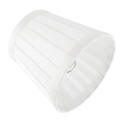 Levemolo Vintage Pleated Barrel Lamp Shade Cover for Chandelier Wall Lamps Sturdy Cloth Material Easy Installation Compatible with Ceiling and Bedside Lights White Color