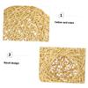 WOONEKY Indoor Woven Chandelier Light Fixture Lamp Shade Decor Accessory Multi-purpose Ceiling Lamp Cover view 2