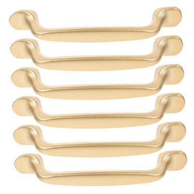 QUMIIRITY 6pcs Cabinet Pull Handles for Kitchen and Bedroom Durable Elegant Design for Cupboards and Dressers Easy to Install Non-Fading Strong Construction