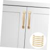 QUMIIRITY 6pcs Cabinet Pull Handles for Kitchen and Bedroom Durable Elegant Design for Cupboards and Dressers Easy to Install Non-Fading Strong Construction view 3