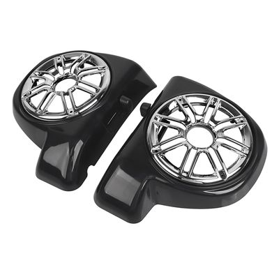 SHMTOOL Unpainted 6.5" Speaker Pods Boxes Lower Vented Fairing & Chrome Grills Cover for Harley Touring Electra Glide Street Glide Special FLHXS Road Glide FLTRX 2014-2023