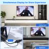 HDMI Splitter 1 in 2 Out Duplicate/Mirror (Not Extend), 4K@30hz HDMI Splitter for Dual Monitors for Full HD, 1080P, 3D, Compatible with Xbox, PS5, PS4, TV, Projector, Computer view 2