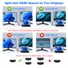 HDMI Splitter 1 in 2 Out Duplicate/Mirror (Not Extend), 4K@30hz HDMI Splitter for Dual Monitors for Full HD, 1080P, 3D, Compatible with Xbox, PS5, PS4, TV, Projector, Computer view 3
