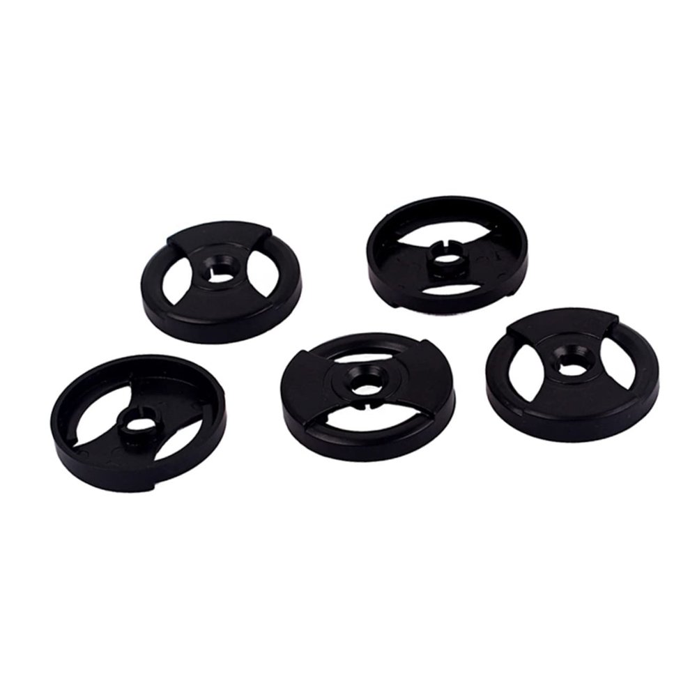 MERRYHAPY 5pcs Vinyl Record Adapter Converter for Turntables Phonograph Replacement Accessories Easy to Use Black