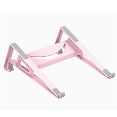 SPXTOM 2-in-1 Notebook Stand, Desk Ergonomic, Aluminum, Portable Laptop Riser, Notebook Holder, Save Space, All 17" E-Readers(Pink)